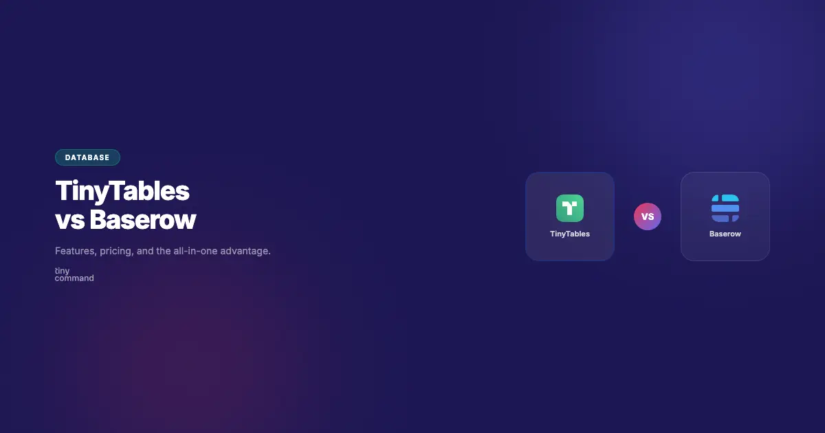 TinyTables vs Baserow comparison