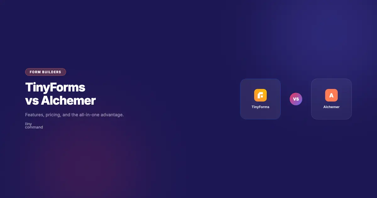 TinyForms vs Alchemer comparison