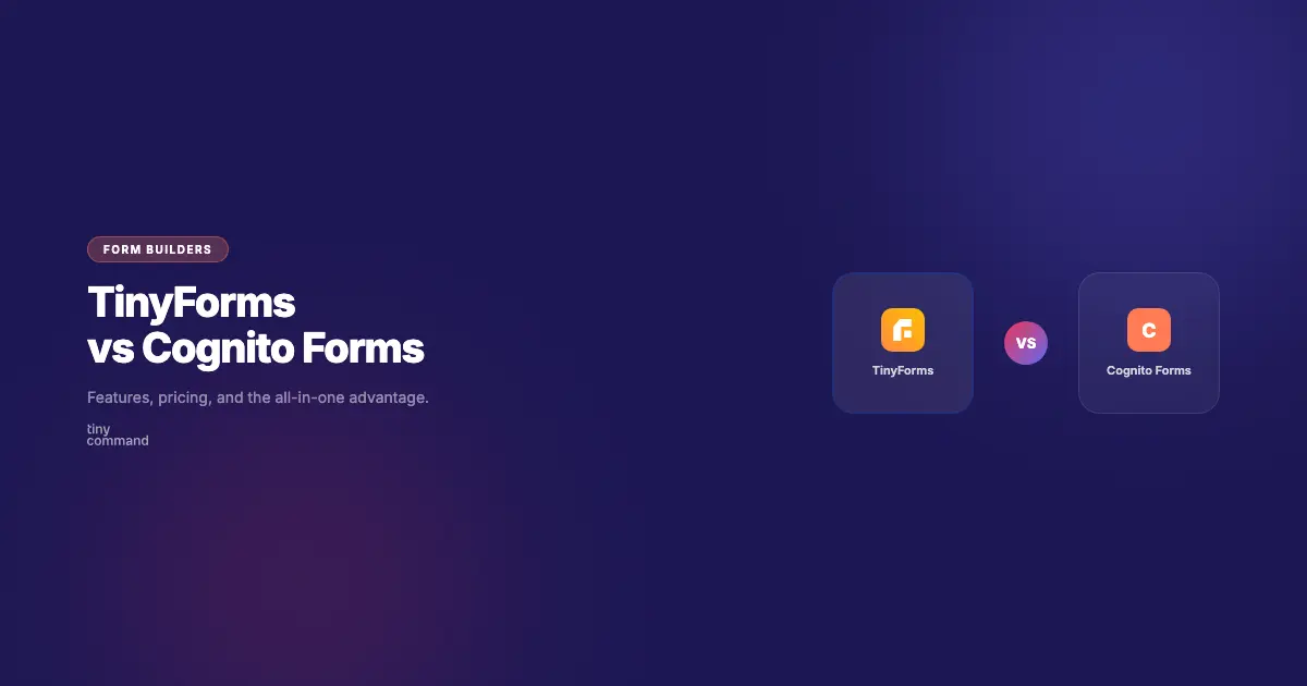 TinyForms vs Cognito Forms comparison