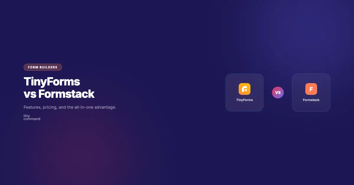 TinyForms vs Formstack comparison