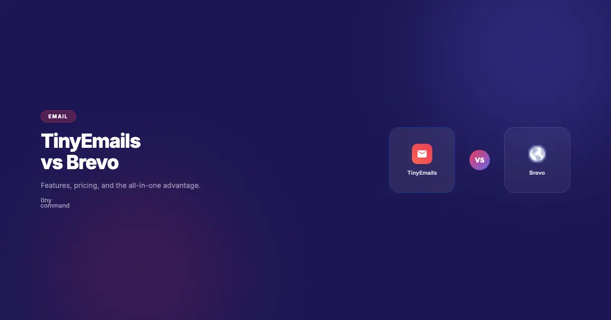 TinyEmails vs Brevo comparison