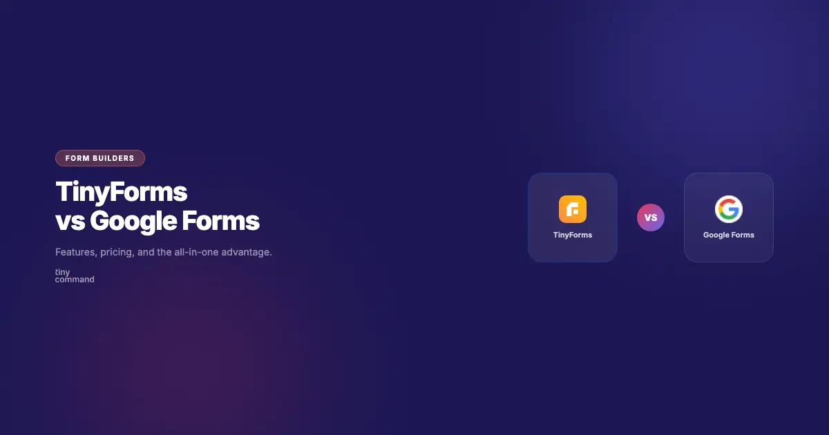 TinyForms vs Google Forms comparison