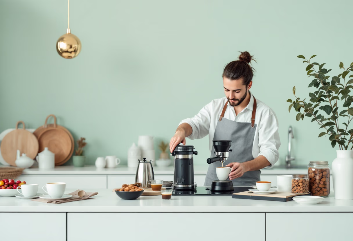image of the kitchen in action (for an italian restaurant)