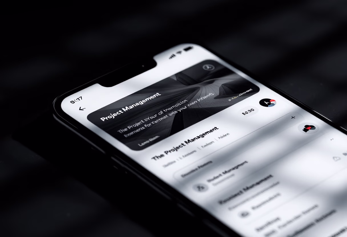 interface of project management software [interface]