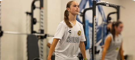 Soccer player in action