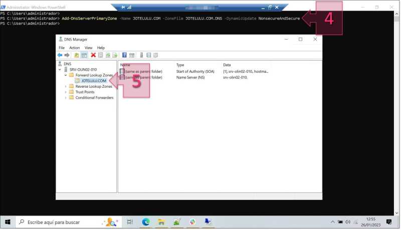Create the Primary Zone for your new DNS