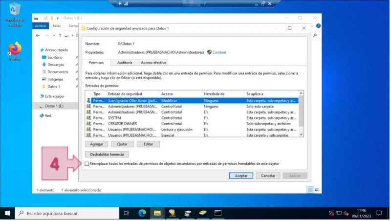 Image - Tick the checkbox to remove the inheritance
