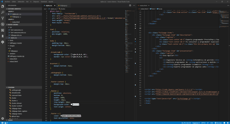 Image - Edit screen in Visual Studio Code