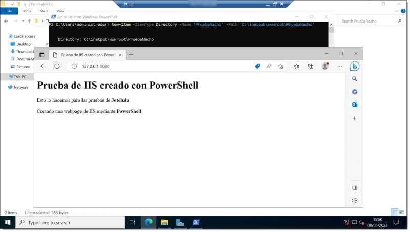 Image - Check that you can access your newly deployed site using your browser