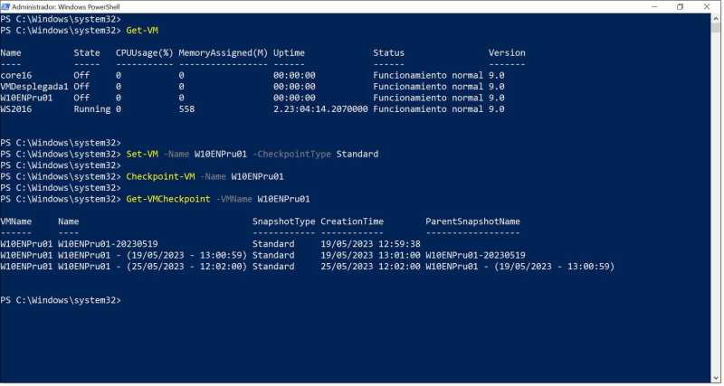 Image - Creating a Hyper-V checkpoint with PowerShell