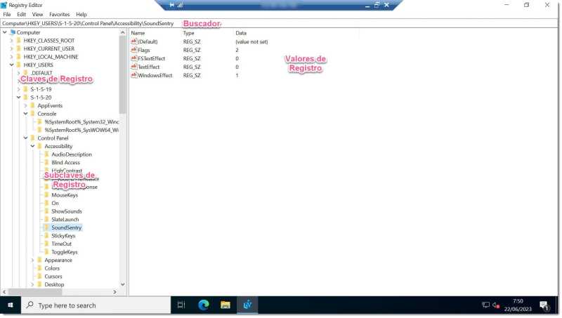 Image - The RegEdit window