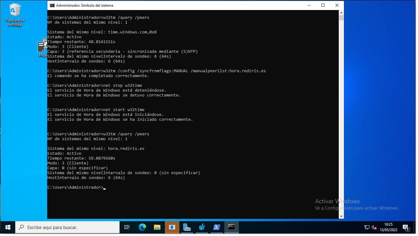 Solucionar problemas de hora Windows Server, configurar
