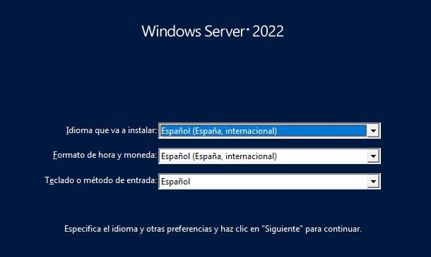 Premier coup d’œil à Windows Server 2022 - Installation