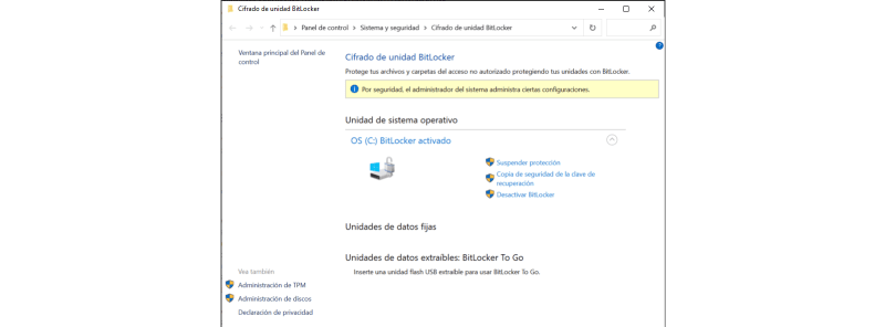 Outils pour l'administrateur système : BitLocker