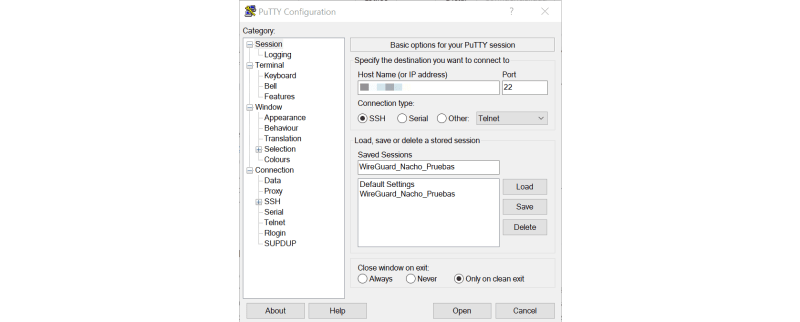 Outils pour l'administrateur système : PuTTY