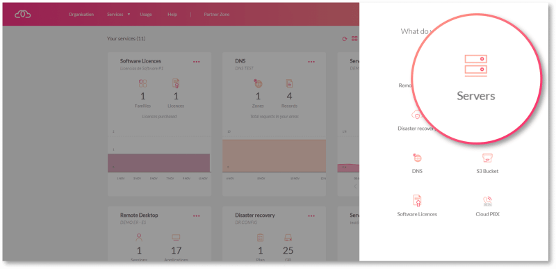 marketplace software servidores