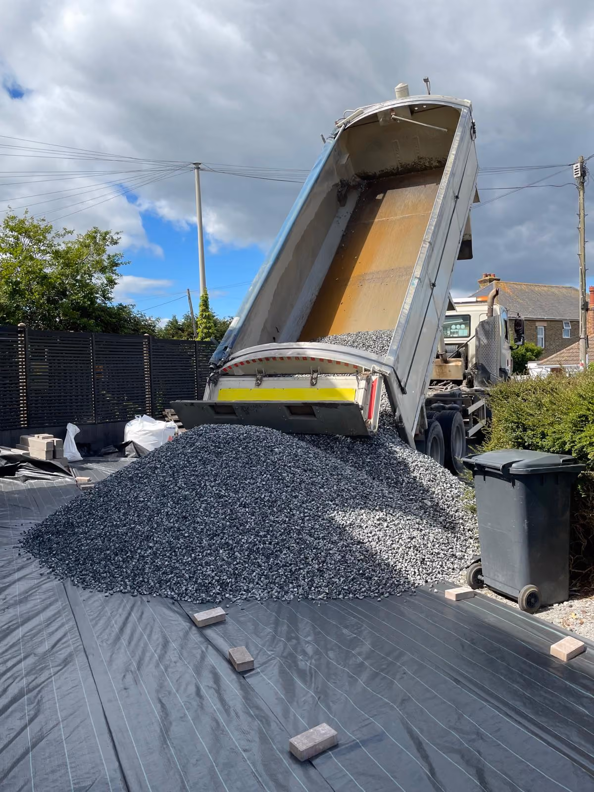 Customer project with decorative stones by J&J Aggregates