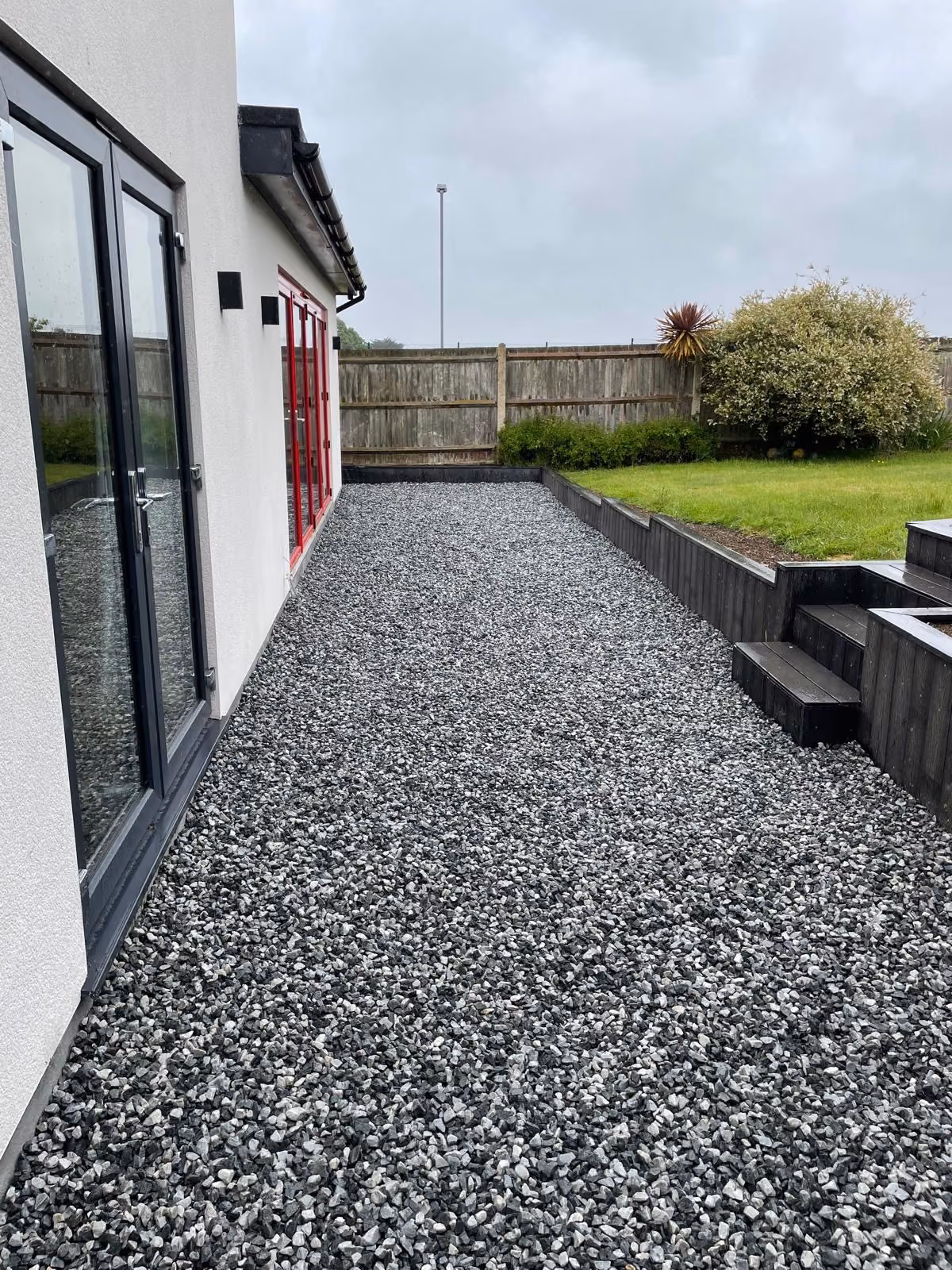 Customer project with decorative stones by J&J Aggregates