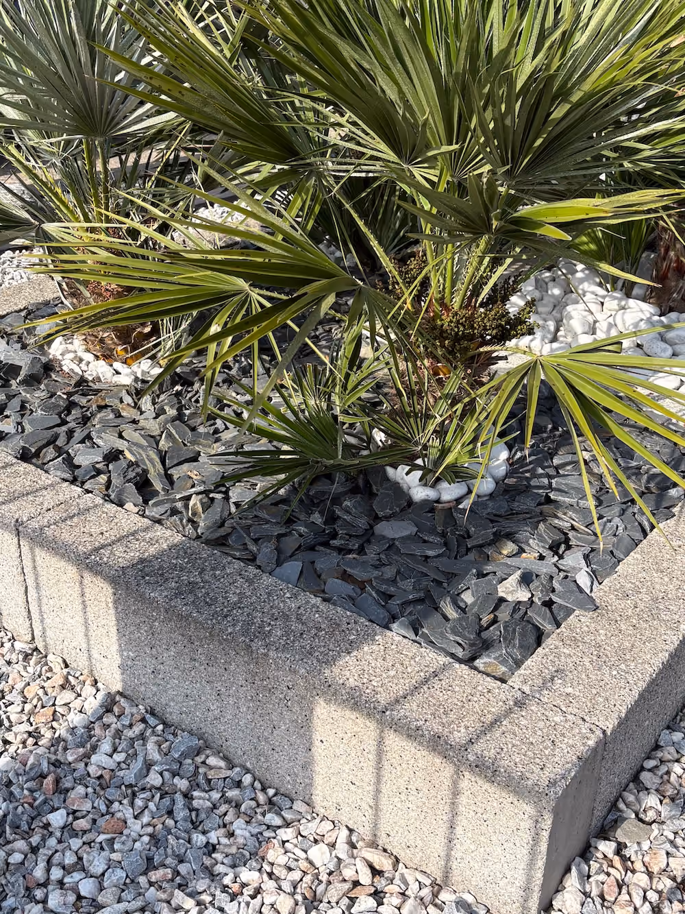 Customer project with decorative stones by J&J Aggregates