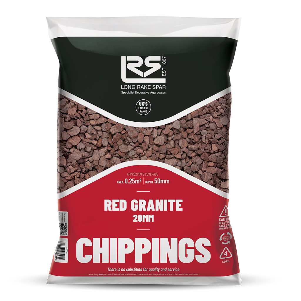 Red Granite 20mm 20kg bag