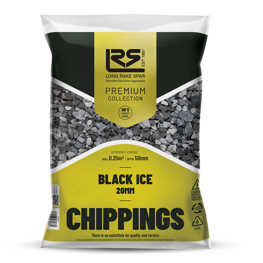 Black Ice chippings 14-20mm 20kg bag