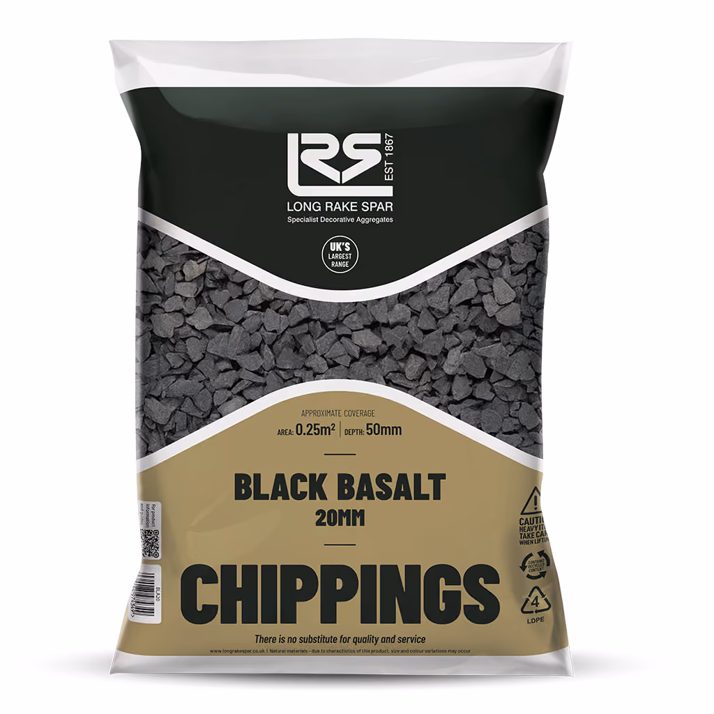 Black Basalt 20mm 20kg Bag
