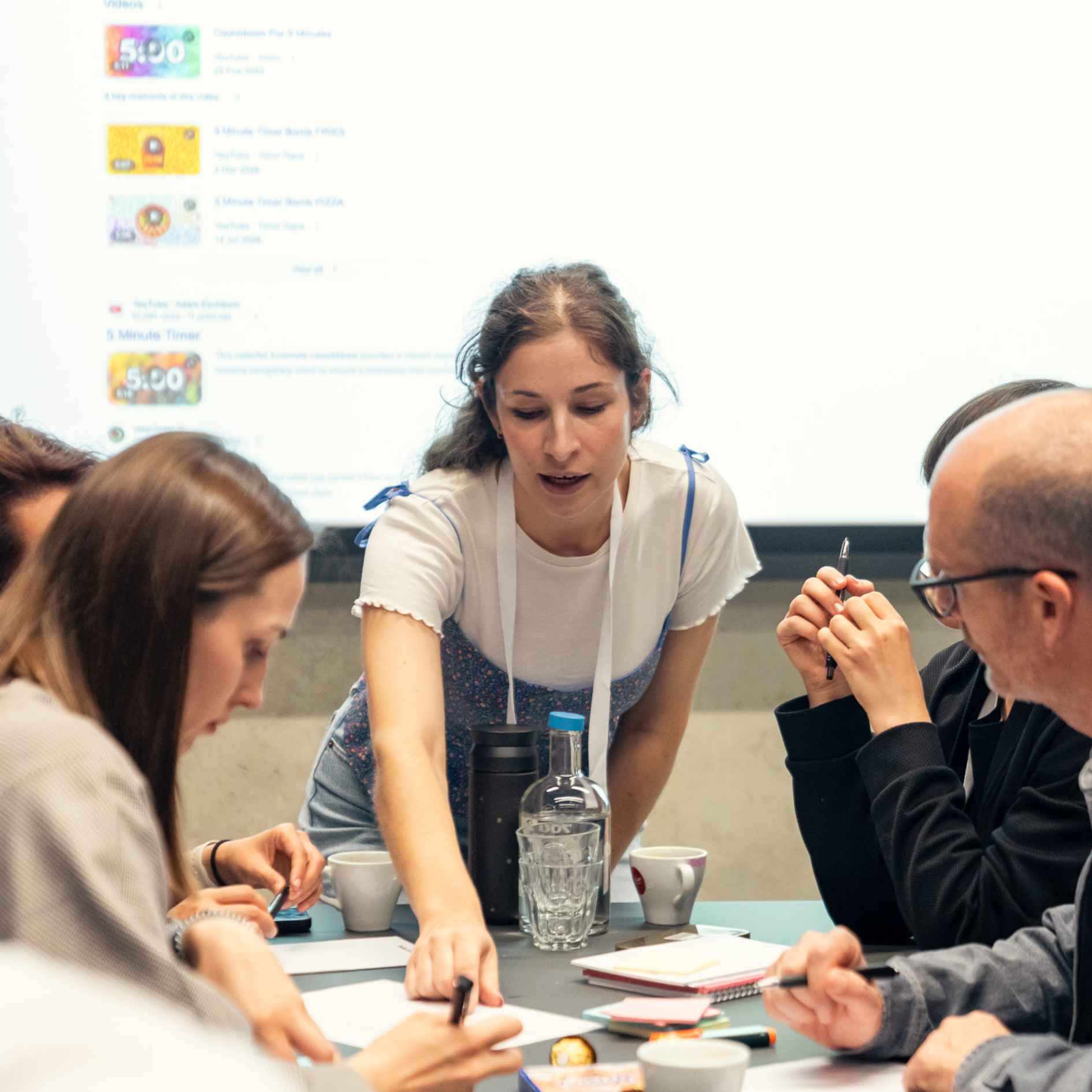 people working in the Wise workshop