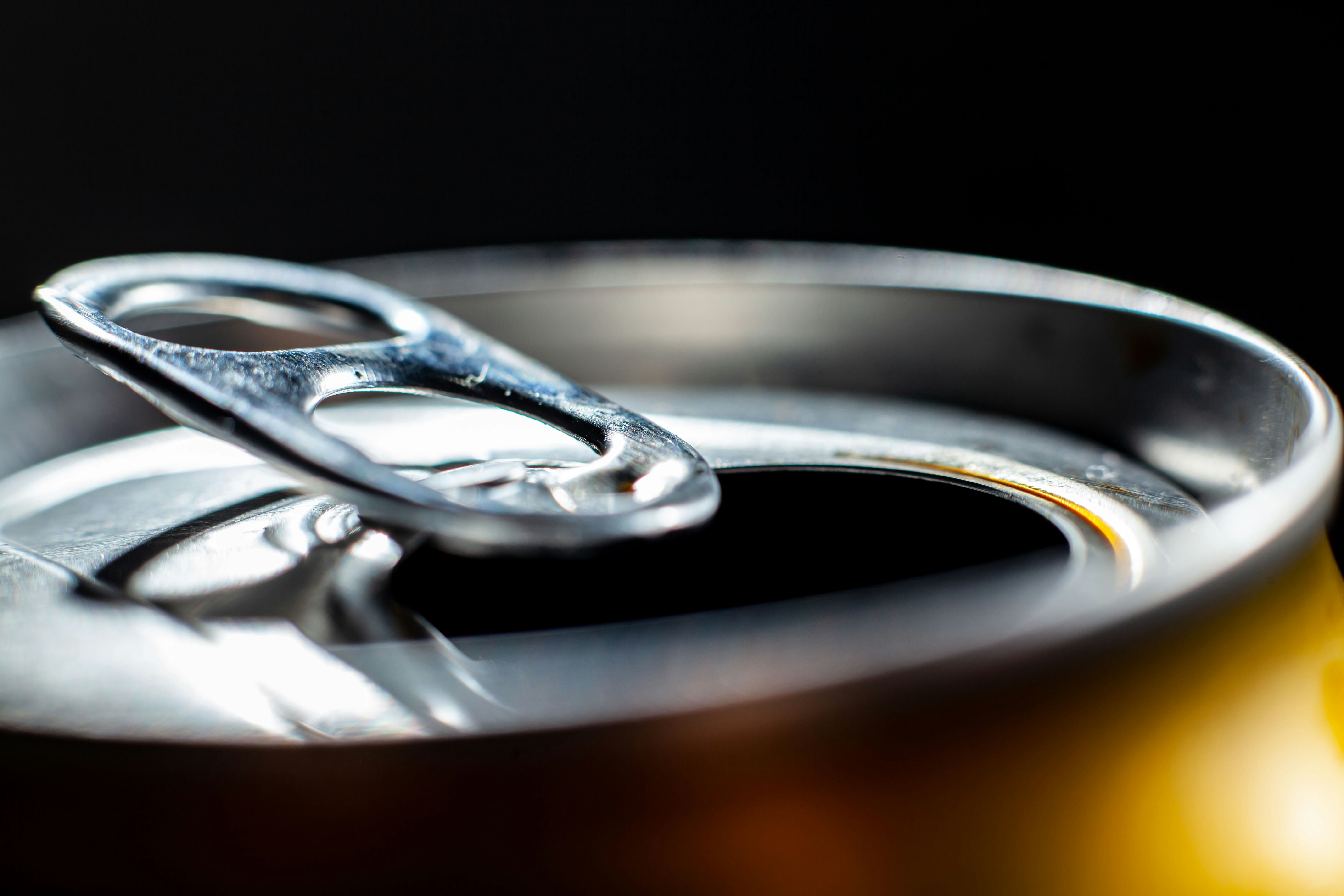 Close-up of an aluminium drinks can, for CBAM obligations on aluminium imports
