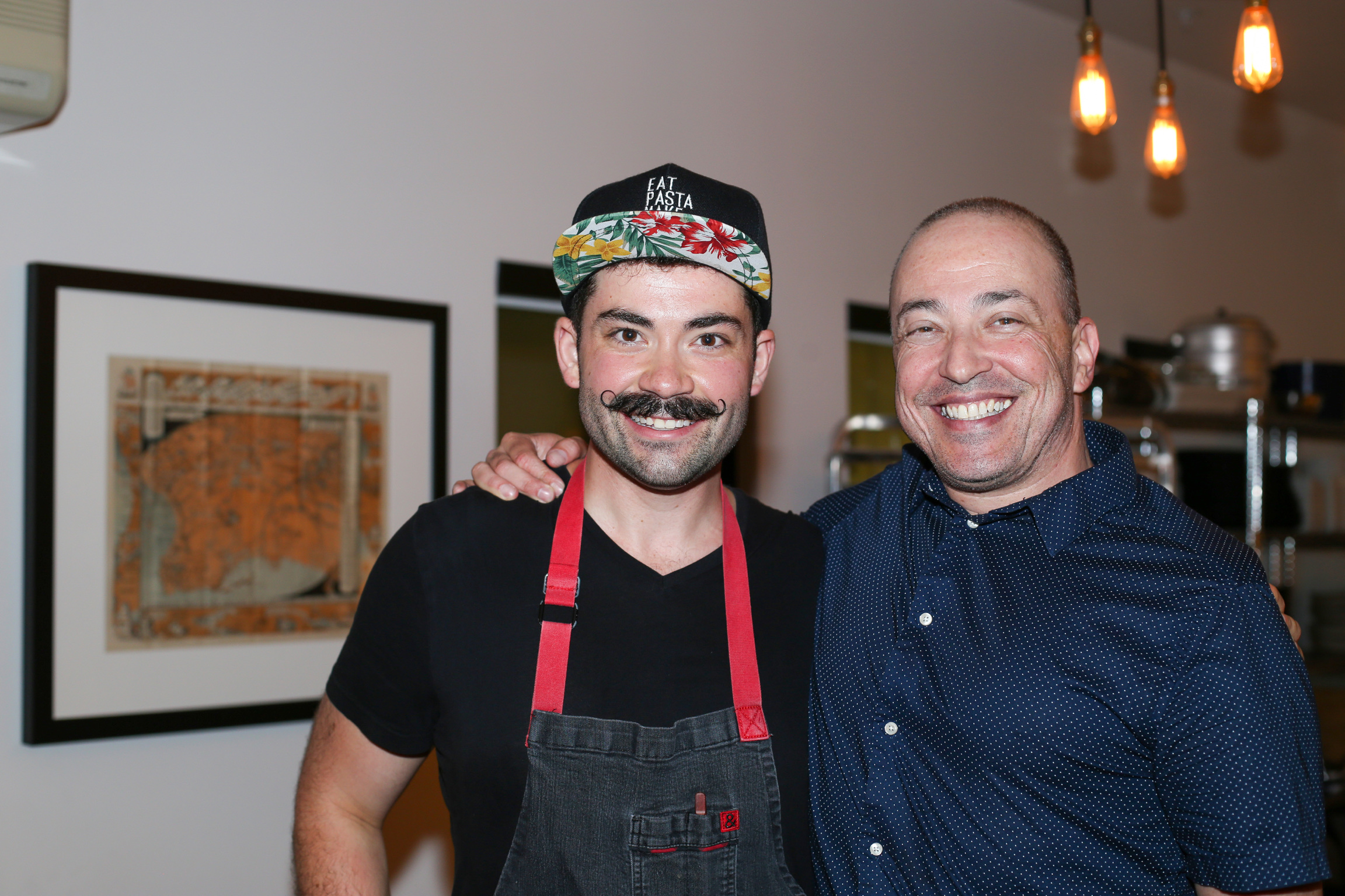 Joe Sasto with Josh Gray-Emmer of the DTLA Dinner Club