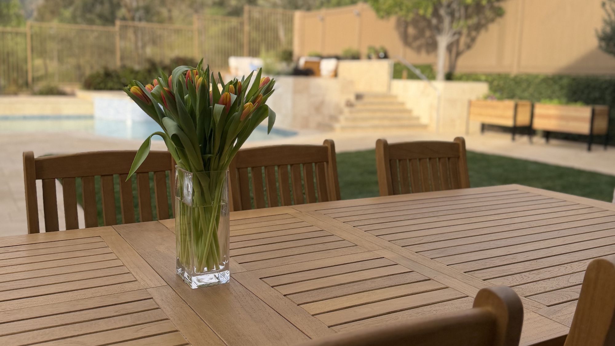 teak wood outdoor dining set