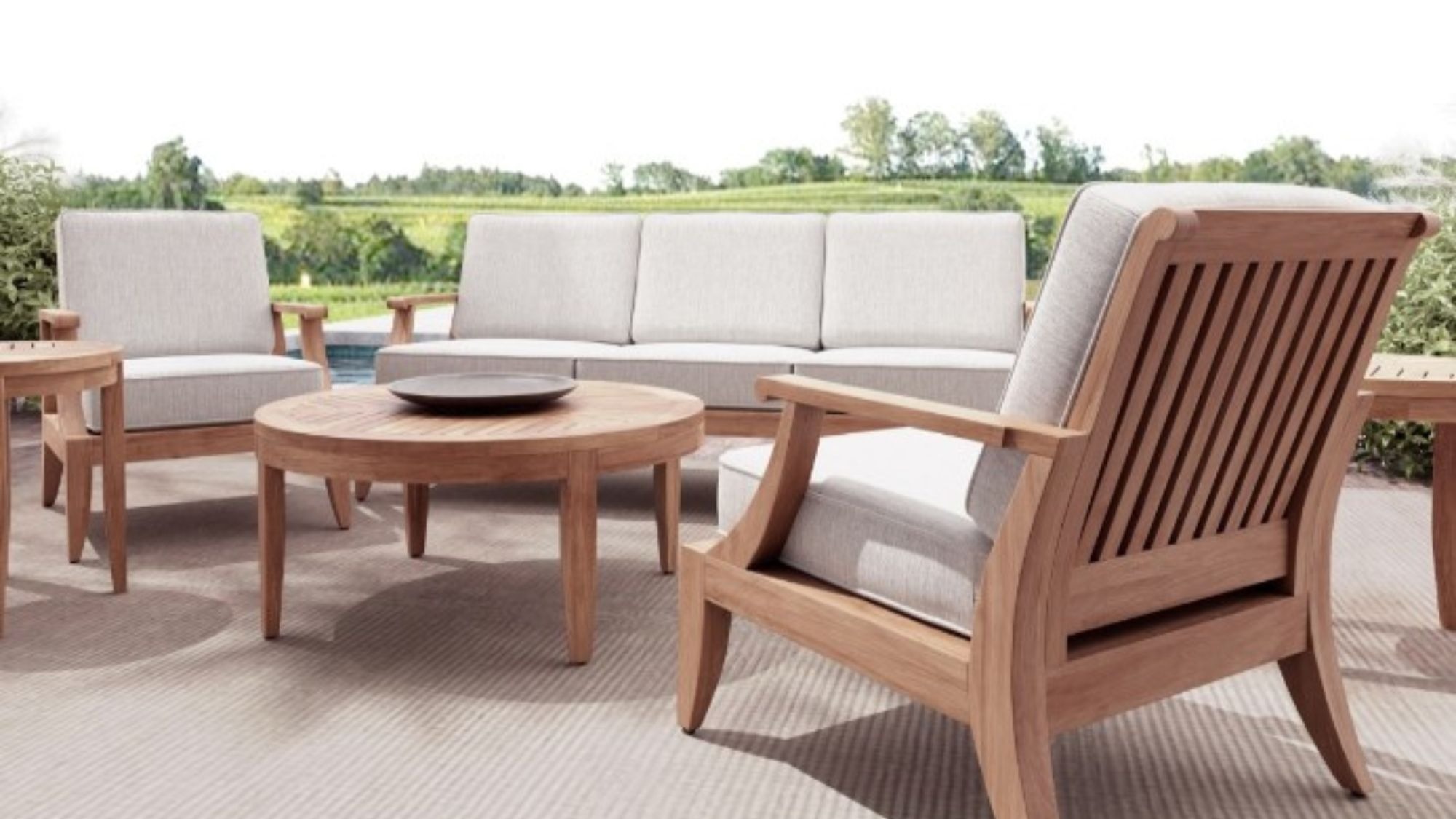 teak lounge set