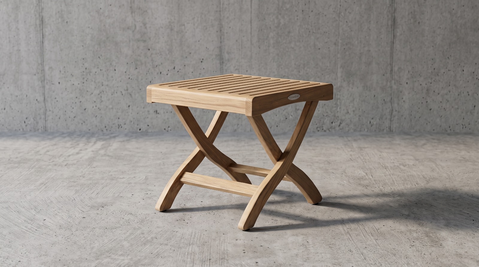 teak shower bench