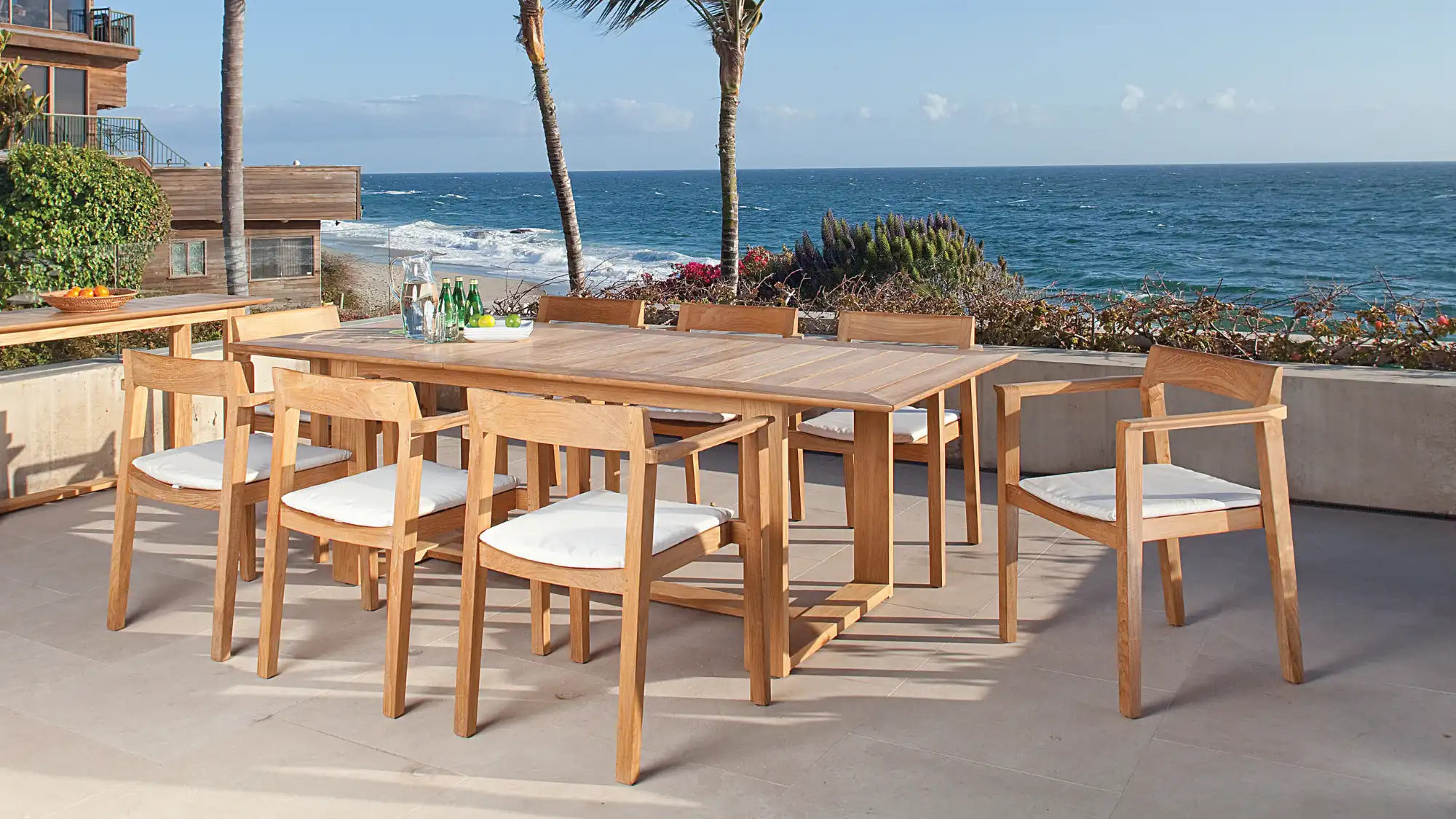 teak patio furniture dining set