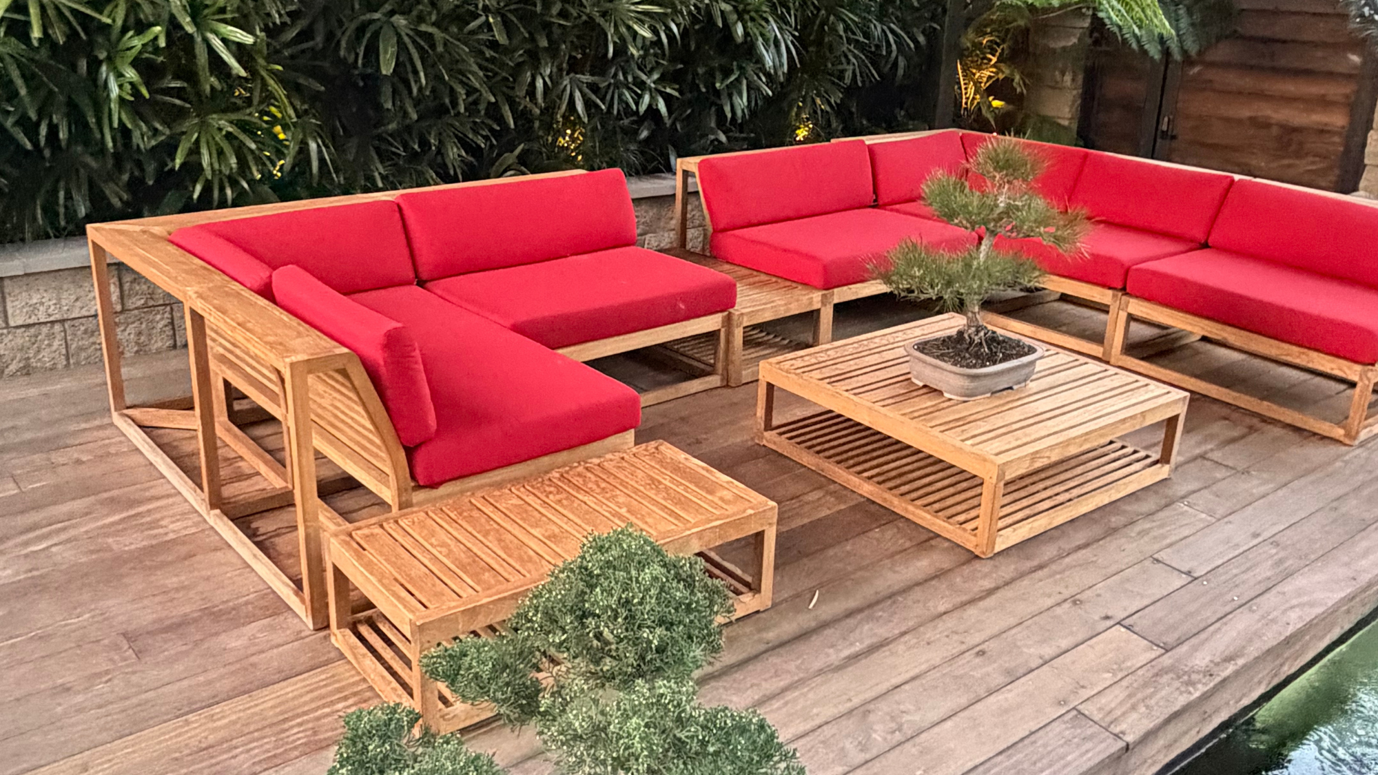 teak lounge furniture in california