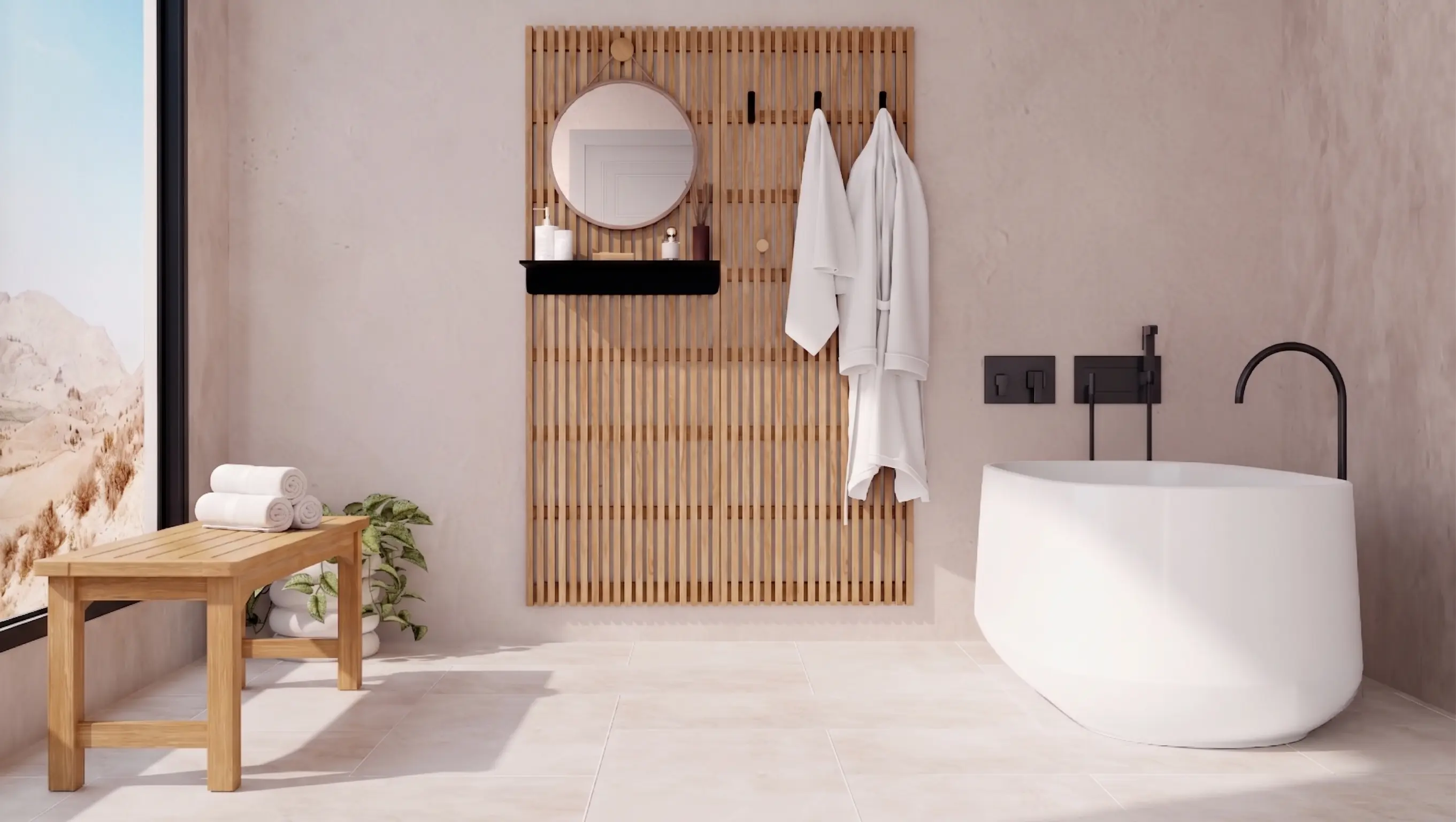 teak furniture for bath