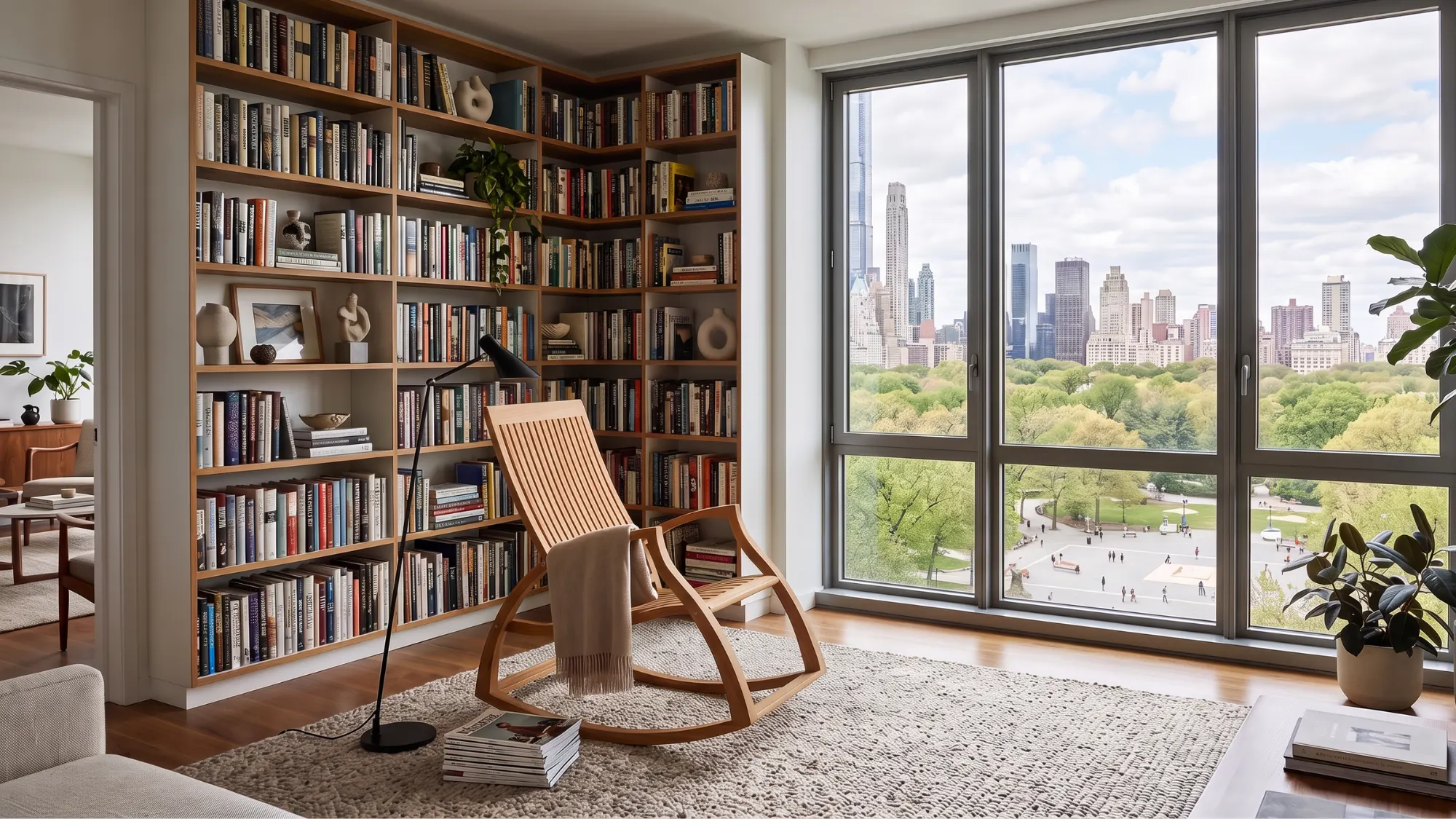 teak indoor furniture rocking chair