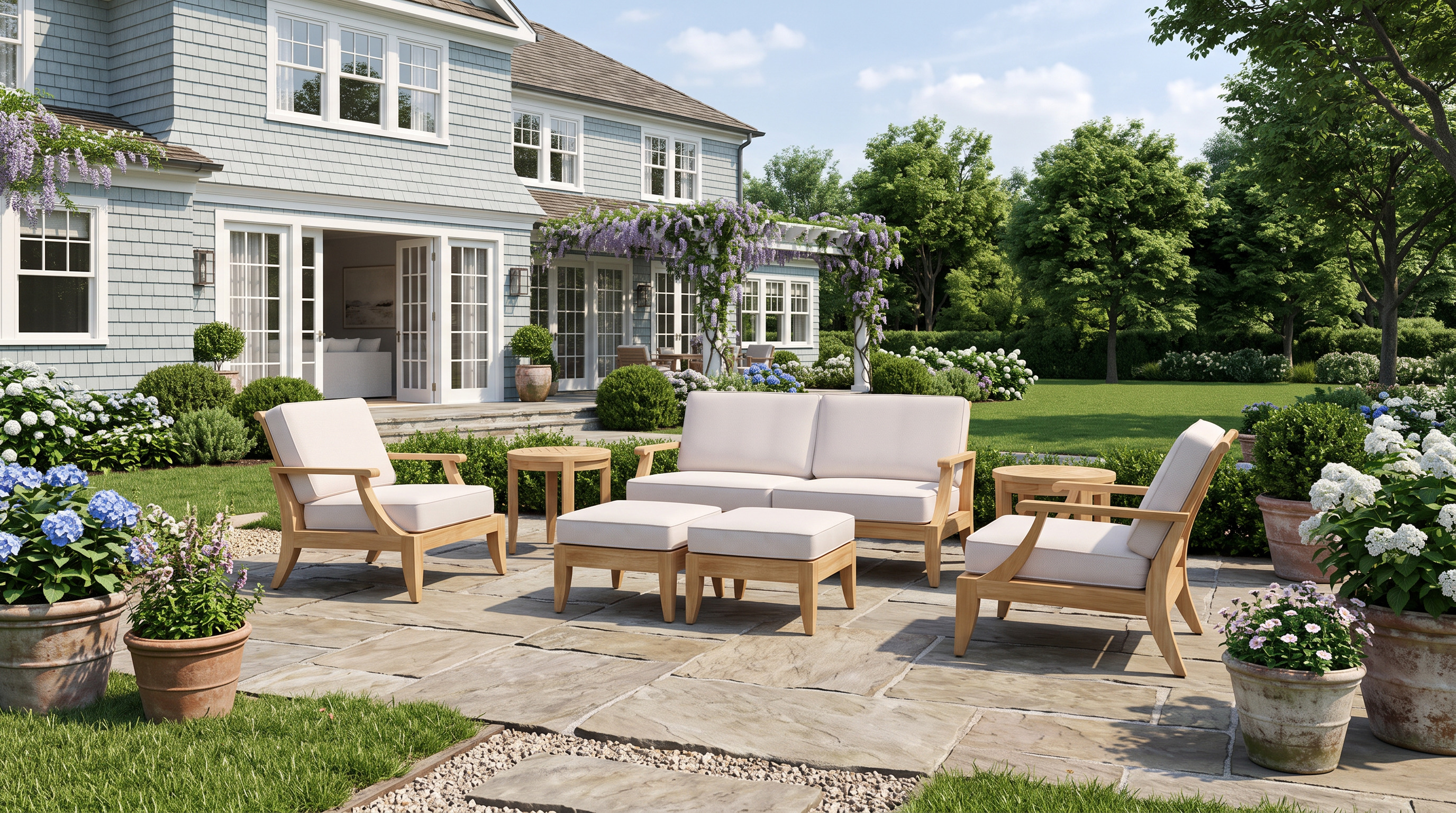 teak patio furniture set
