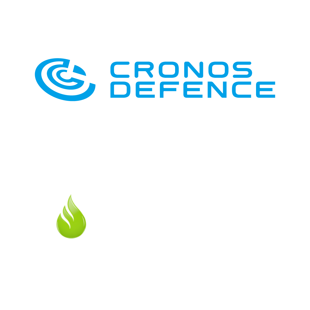 A combination of the Cronos Defence and Work-Out logos.