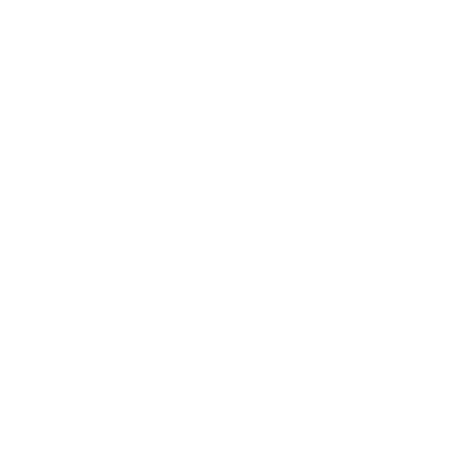 White simplified human ribcage and pelvis skeleton icon on black background.