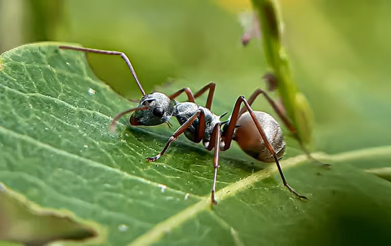 ant on leaf