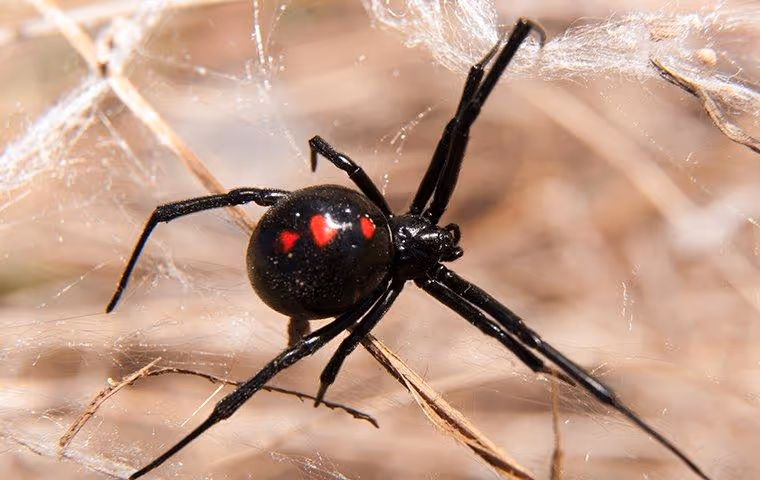 Black Widow Spider in its web.