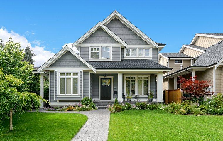 Street view of large home