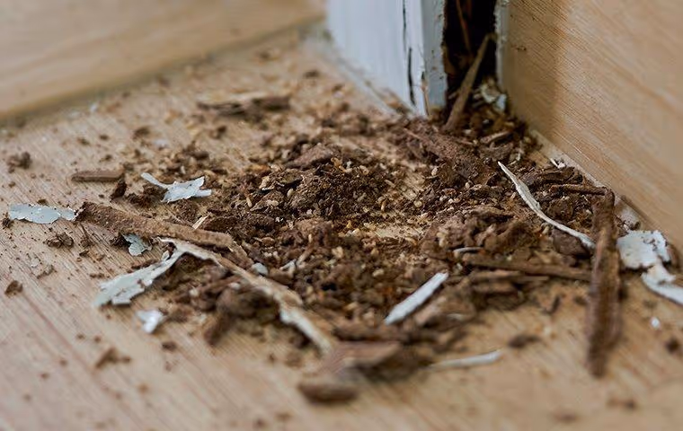 Termite damage.