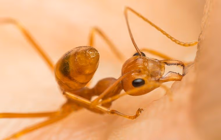 A fire ant on skin