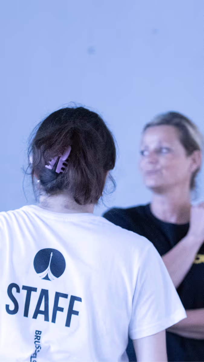 A volunteer wearing the Summer Space Festival tshirt