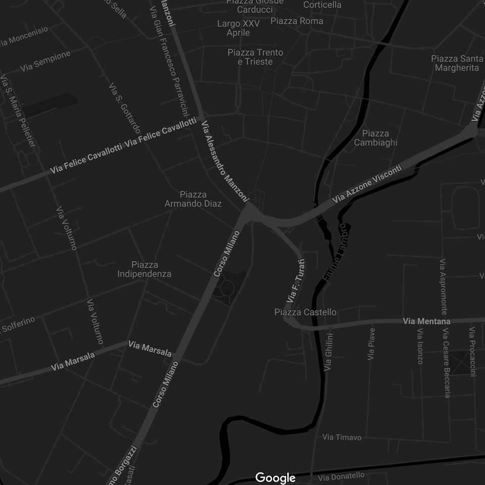 Mappa della sede di Black Rabbit in Corso Milano 15, Monza