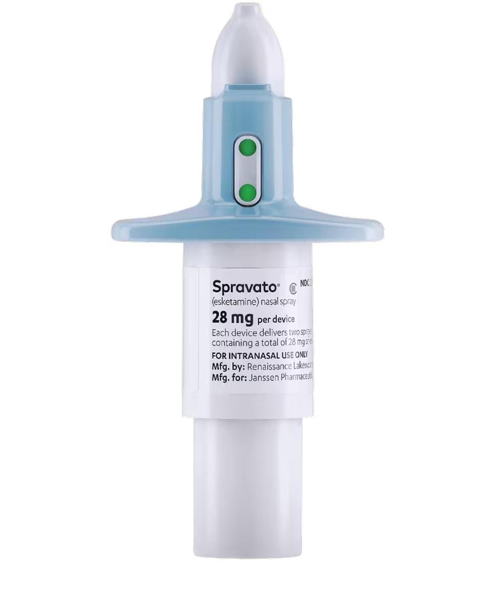 Nasal spray device.