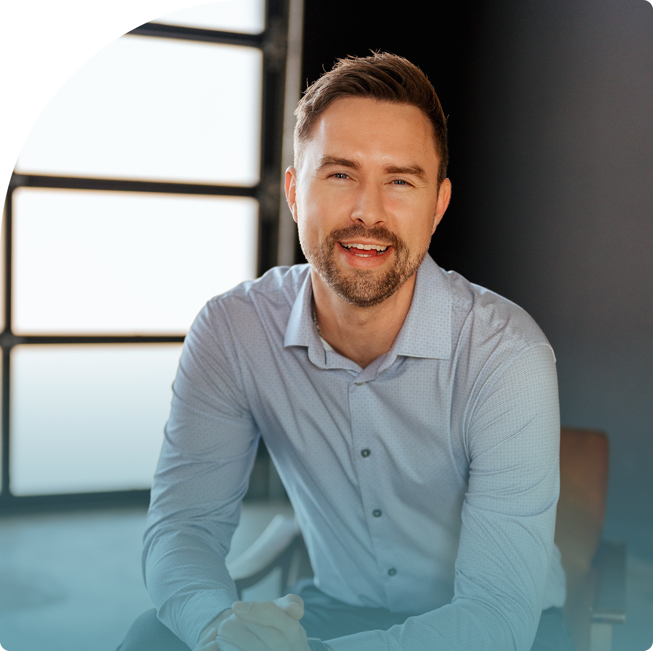 Alex Dorr, keynote speaker and CEO of Reality-Based Leadership, professional headshot