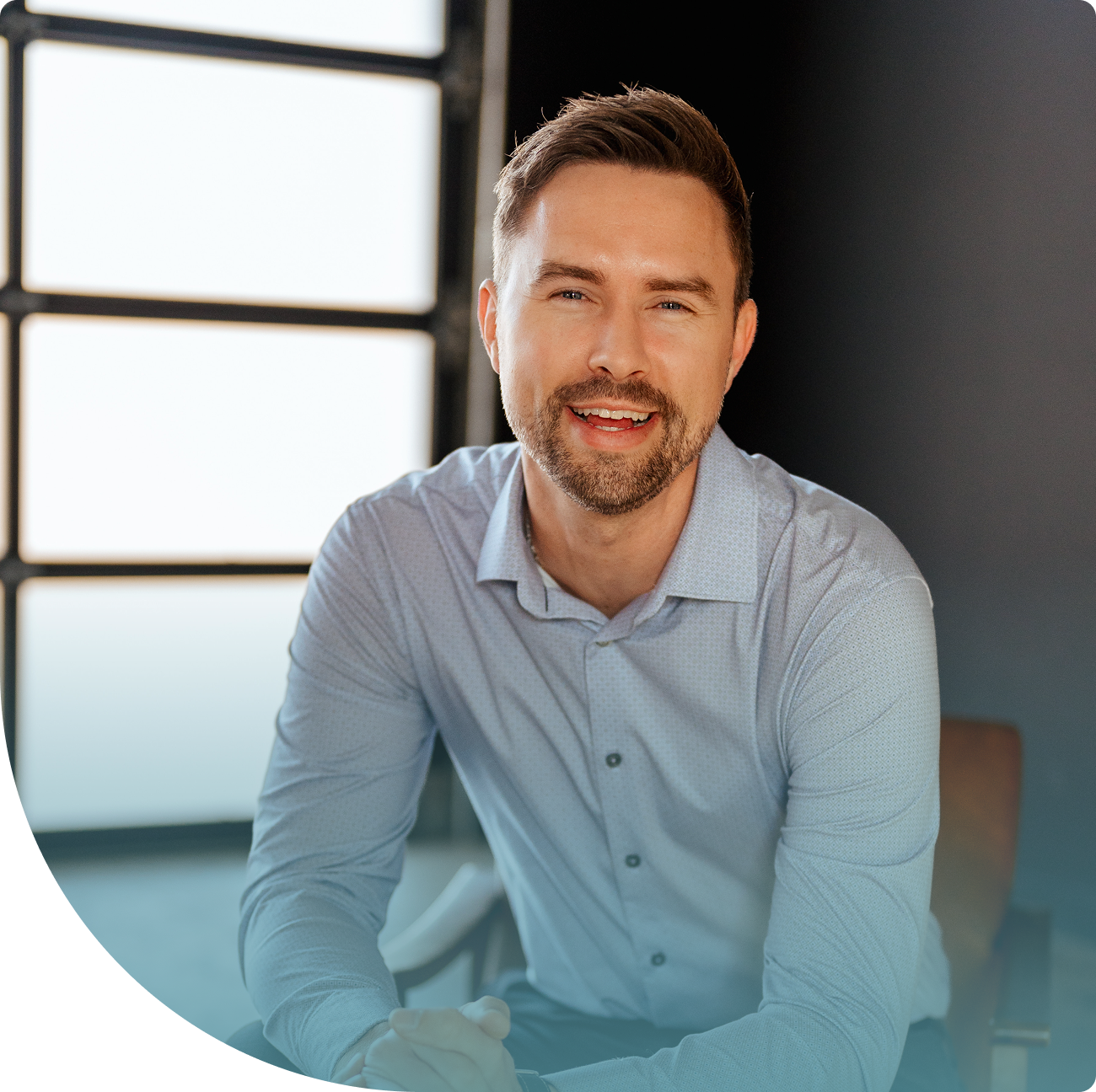 Alex Dorr, keynote speaker and CEO of Reality-Based Leadership, professional headshot