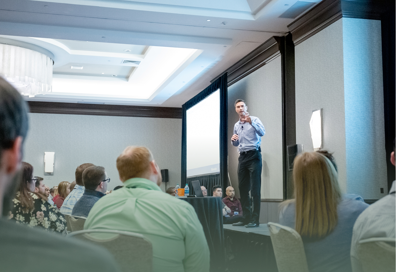 Alex Dorr presenting at The Summit, Reality-Based Leadership’s annual leadership event in Dallas, Texas